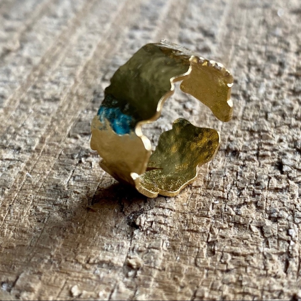 Gold Leaf Boho Ring